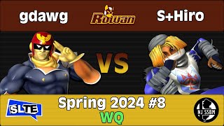 Rowan SSBM Spring 2024 8 gdawg Falcon Vs SHiro Sheik  WQ [upl. by Bechler]