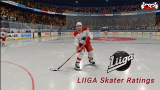 LIIGA Skater Ratings in NHL 25 Glovesavegaming v1 [upl. by Owens911]