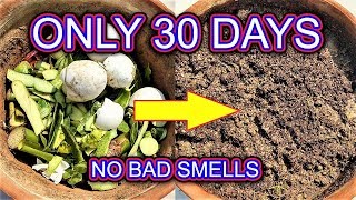 Make kitchen waste compost easily at home English subtitles [upl. by Leis229]