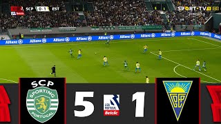 Sporting CP vs Estoril Praia 51  Liga Portugal Betclic 202324  Match Highlights [upl. by Erised]