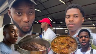 First Cookout In St Vincent🇻🇨Jamaican style🇯🇲  Street Food amp City Tour​⁠ wth Vincy Vybes [upl. by Naellij138]