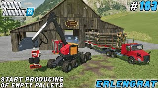 New sawmill to increase empty pallets production  Erlengrat Farm  Farming simulator 22  ep 163 [upl. by Madonna893]