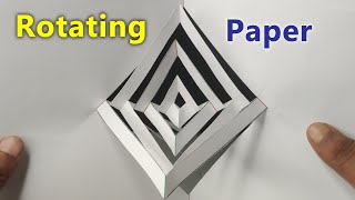 Cool Paper Tricks  How To Make a Kirigami Magic Spinning Card [upl. by Anilegnave]