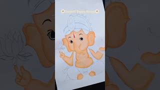 Lord Ganesha Painting Part 1🌼artologicsoul ytshortfeeds ytviral ganeshaart ganesh [upl. by Aspasia]