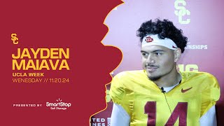 USC QB Jayden Maiava  Wednesday of UCLA Week [upl. by Crowell677]