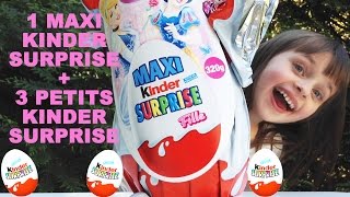 OEUF Maxi Kinder Surprise Disney Princess  3 Kinder Surprise  Kinder Surprise eggs [upl. by Llenahc]