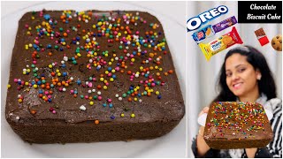 Chocolate Oreo Cake  Leftover Biscuits Cake  Selines Recipes [upl. by Torrey]