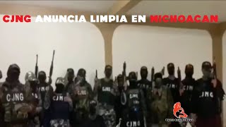 Comunicado del CJNG para Puruándiro Michoacán [upl. by Siraf123]