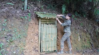 Build an underground survival shelter survival alone [upl. by Yerkovich]