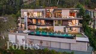 Inside A 25 Million Contemporary Beverly Hills Mansion  Forbes [upl. by Fesuoy]