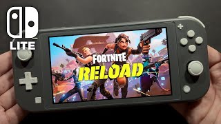 Fortnite SOLO RELOAD on Nintendo Switch Lite 712 [upl. by Yelekreb]