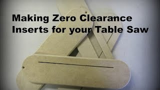 Making Zero Clearance Inserts [upl. by Stephani336]