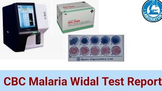 CBC MALARIA WIDAL TEST PROCEDURE [upl. by Brebner508]