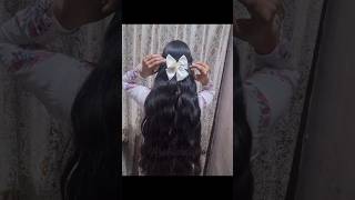 Pigtail butterfly hair bow diy [upl. by Halda]