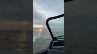 Out In Lake Michigan Fishing For Salmon Coho And kings [upl. by Koy]