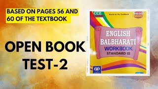 STD3Based On Pages 5660 Of TextbookOpen Book Test2English Balbharati Workbook Question Answers [upl. by Ayotaj]