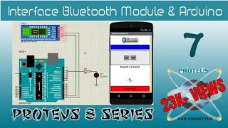 Proteus Simulation of Bluetooth Module and Arduino  App Development on MIT App Inventor [upl. by Aicsile303]