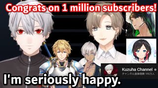 ［Eng Sub］Kuzuha was congratulated by everyone for reaching one million subscribers ［KanaeAlbioIb］ [upl. by Etnemelc]