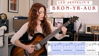 Led Zeppelins quotBronyrAurquot  Full Lesson with TranscriptionTab [upl. by Sharpe134]