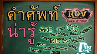 ROV Talkคำศัพท์ROV น่ารู้ ดูจบคุณจะดูแข่งrovเข้าใจมากขึ้น สาระROV [upl. by Nnylahs946]