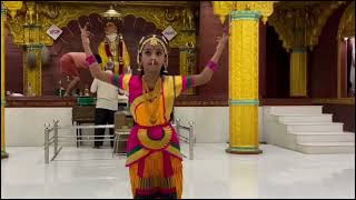 Ya Devi Sarvadhuteshu  bharatanatyam dance  by Sanaita Patil  Navaratri [upl. by Eylloh766]