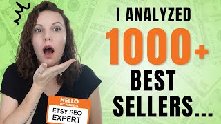 How To Do Etsy SEO 2024 Based On 1000 Etsy Best Seller Listings 😱🤯 [upl. by Proudman]