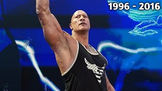 All Of The Rock WWE PPV Match Card Compilation 1996  2016 [upl. by Sudbury]