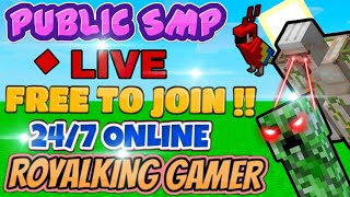 Minecraft Live 🔴l Join My Smp BedRock  JavaEdition royalkinggamer smp [upl. by Yslek]