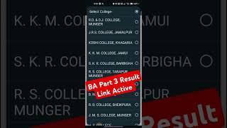 Munger University Part 3 Arts Result 202124  Result Link Active  Marksheet WebCopy Download Kare [upl. by Aleksandr67]