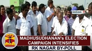 Madhusudhanans Election Campaign intensifies at RK Nagar  Thanthi TV [upl. by Kaden312]