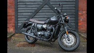 2023 Triumph Bonneville T120 Black at West Coast Triumph Glasgow [upl. by Lyndsay]