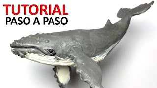 ★Como hacer una ballena jorobada de plastilina paso a paso [upl. by Edaj]