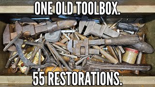 I Bought an Old Toolbox Filled with Dozens of Rusty Antiques to Restore Was it Worth it [upl. by Samaj755]