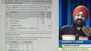 DISCUSSION ON RTP FOR MAY 2018 EXAM  GST [upl. by Firmin395]