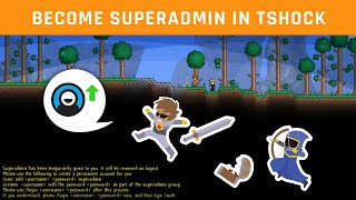 Terraria  Become Superadmin in TShock [upl. by Hannie]