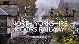 North Yorkshire Moors Railway  FINAL DAY OF THE SEASON 03112024 [upl. by Abshier]