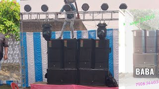 Biya bari dj program two pair sound system sating and sound check  25112024 jbl 828 jbl 825 [upl. by Elleined]