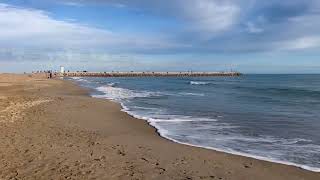 France our favourite nearest beach ValrasPlage in December [upl. by Ralyks]