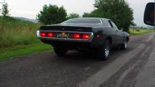 dodge charger 1972 400ci burnout [upl. by Ennayt]