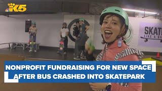 After a bus crashed into their skate park Skate Like A Girl fundraises for a new space [upl. by Laiceps998]