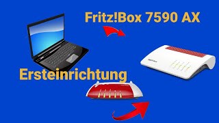 FritzBox 7590 AX WiFi 6 Unboxing und Ersteinrichtung 7490 auf Werkseinstellung zurück setzen [upl. by Eceirahs989]