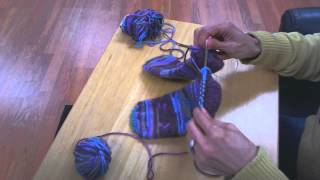 ToeUp Socks on Circular Knitting Needles  Completing the Heel IMPROVED Part 5 of 5 [upl. by Nishi]