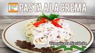 Pasta a la crema  Cocina Vegan Fácil [upl. by Ramin]