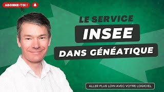 Le service INSEE dans Généatique [upl. by Leeland]