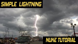 Nuke Tutorial  Create simple lightning [upl. by Melborn]