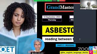 ASBESTOSIS  PART C  READING BETWEEN THE LINES  LECTURE [upl. by Kayne]