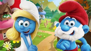 BABIES as SMURFS  Gameplay with Papa Smurf and Smurfette costume  Cartoons for kids [upl. by Novahs317]