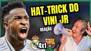 VINÍCIUS JR DESTRUIU O BARCELONA E LEVOU OS ESPANHÓIS A LOUCURA [upl. by Verdha535]