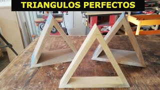 COMO HACER TRIANGULOS DE MADERA [upl. by Egwan]