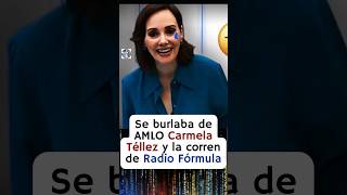 Corren a Carmela Téllez del noticiero Radio Fórmula por clasista y mentirosa 😱🤣 [upl. by Madelena]